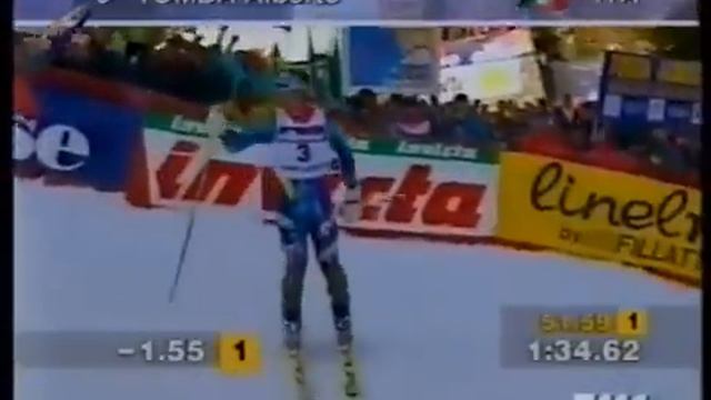 Alberto Tomba wins slalom (Madonna 1995) смотреть онлайн