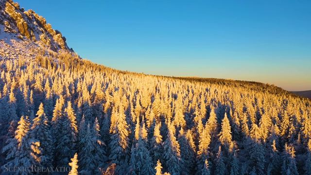 Russia 4K - Scenic Relaxation Film With Calming Music. Музыкальное видео 4K.
