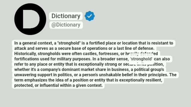 Stronghold Meaning In English смотреть онлайн