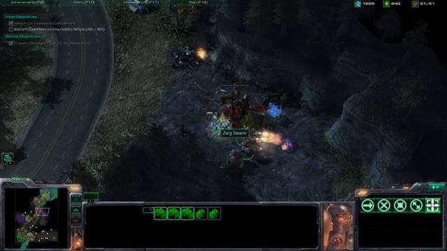 StarCraft II Walkthrough - The Evacuation Part 3 HD смотреть онлайн