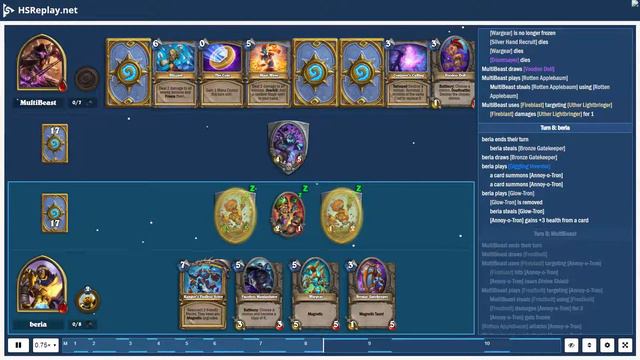 ProGaming - Hearthstone, Mech Paladin(11) vs Freeze Mage(10) by MultiBeast and beria, Ranked - St.. смотреть онлайн