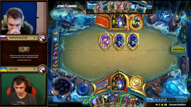 ShtanUdachi vs Allad, StarLadder Hearthstone Ultimate Series смотреть онлайн