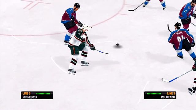 NHL 08 Gameplay Colorado Avalanche vs Minnesota Wild смотреть онлайн