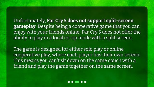 Is Far Cry 5 playable in split-screen mode? смотреть онлайн