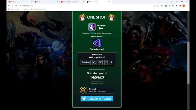 The Scout | Loldle Solutions 85 (#342) 14.6.2023. смотреть онлайн