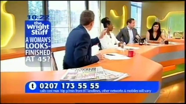 Wright Stuff - Are a woman's looks finished at 45? (29.5.08) смотреть онлайн