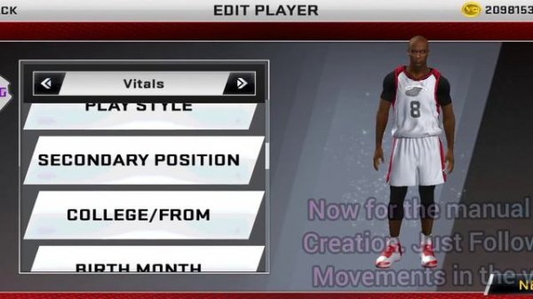 NBA2K20 ANDROID. KUROKO NO BASKET MOD TUTORIAL  PART 1. SEIJURO AKASHI BUILD+MANUAL FACE CREATION.