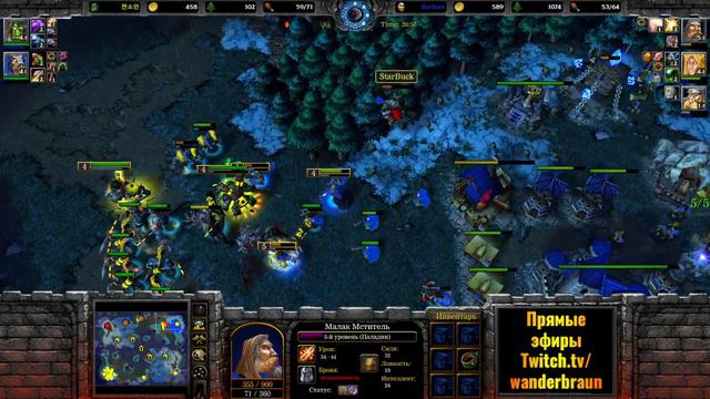 ТОП-1 игрок за Паладина В МИРЕ против ОРДЫ в Warcraft 3 Reforged (Wanderbraun)