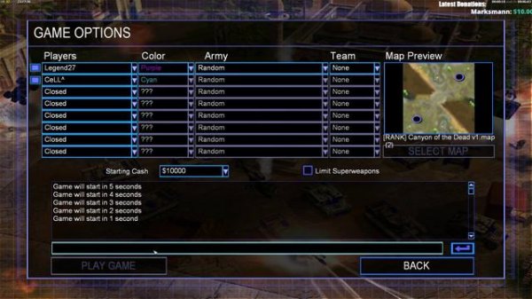 C&C Generals Zero Hour - GameRanger