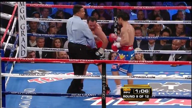 Round 9 highlights - Manny Pacquiao vs Juan Manuel Marquez III смотреть онлайн