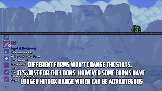 Terraria - Sword Of The Universe (Universe Of Swords Mod) - Video Guide