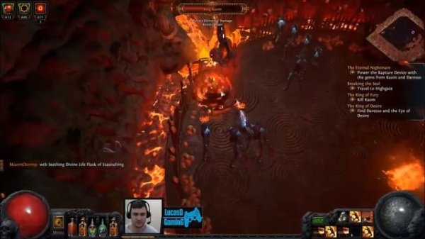 POE 2.0 Blood Magic Two handed Cyclone Build Guide Merciless King Kaom & Daresso at Level 66