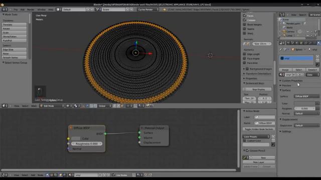 Blender Cycles 2.66: Model And Texture A Vinyl LP Record смотреть онлайн