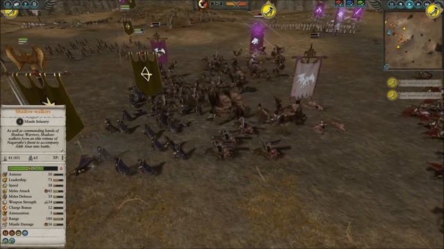 SHADOW WALKER - Alith Anar's High Elves vs. Malekith's Dark Elves - Total War Warhammer 2 смотреть онлайн