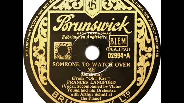 Frances Langford - Someone To Watch Over Me смотреть онлайн