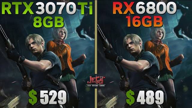 Сравнение RTX3070TI 8GB VS RX6800 16GB