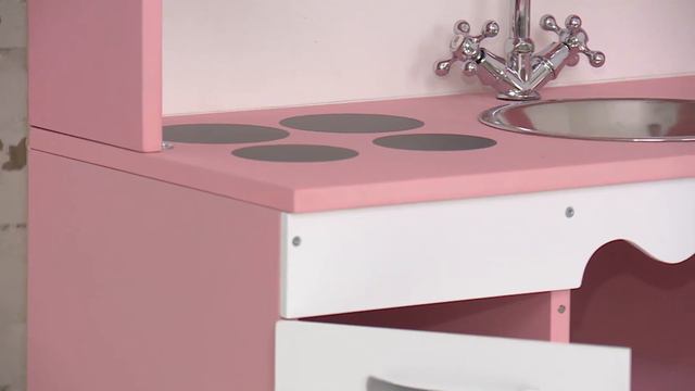 Кухня детская «Как у мамы Премиум» розовая смотреть онлайн