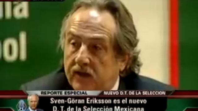 Sven Goran Eriksson fue presentado como DT del Tri смотреть онлайн