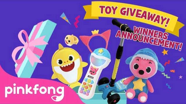 ★#BabySharkChallenge #ToyGiveaway WINNERS ANNOUNCEMENT!★