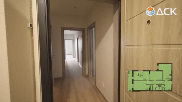 Трехкомнатная квартира в ЖК "Новый Современник" смотреть онлайн