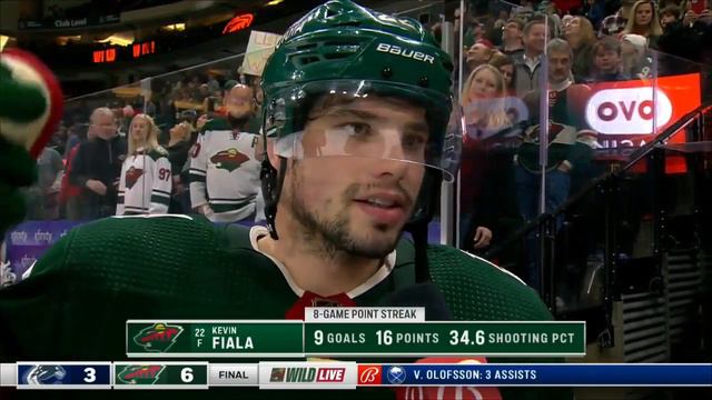 Kevin Fiala after scoring twice in the win over Vancouver смотреть онлайн