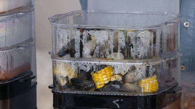 Yes Chef! 3-Tier Instant Food Steamer With 1-Liter Water Tank on QVC смотреть онлайн