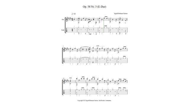 Ingolf-Eberhard Sartore - Op 58 Nr 3 - E Dur (Konzertgitarre) смотреть онлайн