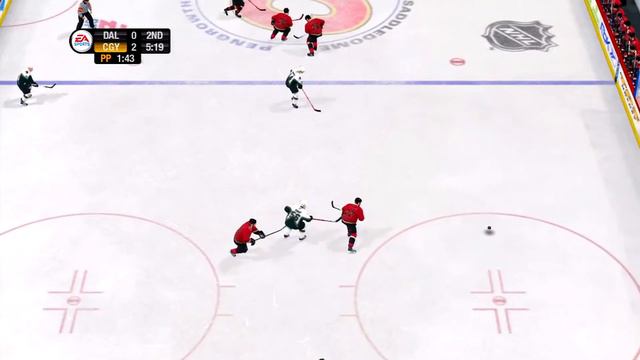 NHL 08 Gameplay Calgary Flames vs Dallas Stars смотреть онлайн