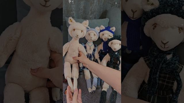 Игрушка ручной работы. Нежнейшие барашка и овечки смотреть онлайн
