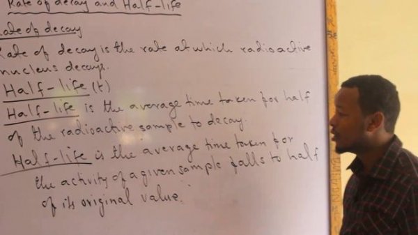 Physics form four (lesson 5 background radiation and half-life )