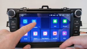 Штатная магнитола Toyota Corolla 2007-2012 Android 9