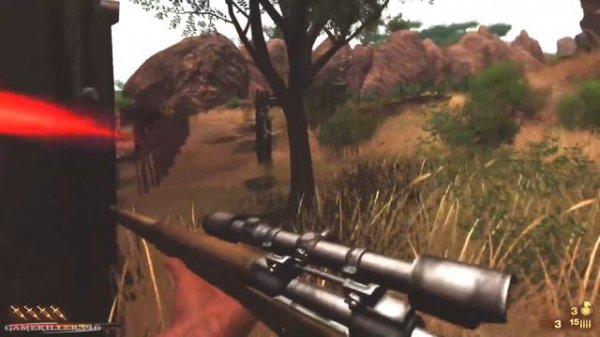 Far Cry 2 Gameplay: Sniper Rifle & Crossbow Explosions