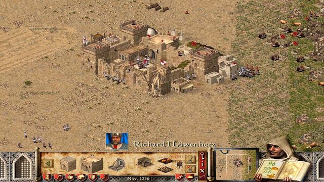 Wolf, Wazir, Richard, Saladin - Jeder gegen Jeden - Teil 3 | Stronghold Crusader KI Kämpfe (German) смотреть онлайн
