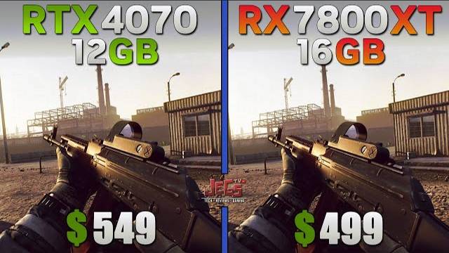 RTX4070 12GB VS RX7800XT 16GB
