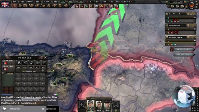 【Day 23 | Hearts of Iron IV: Kaiserredux】American Union State Playthrough Part 3 | Twitch VOD смотреть онлайн