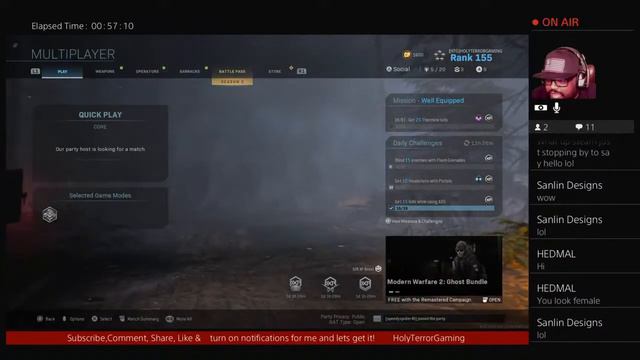 Modern Warfare Warzone Call Of Duty LIVE on PS4 stream смотреть онлайн