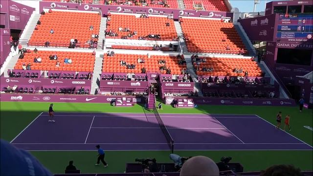 Y. Shvedova & O. Savchuk Vs K. Srebotnik & A. Spears 2017 WTA Doubles Qatar Open Final смотреть онлайн