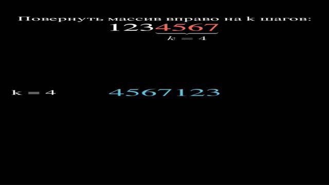 leetcode | C++ | 189 Rotate Array | задача повернуть массив из Top Interview 150 смотреть онлайн