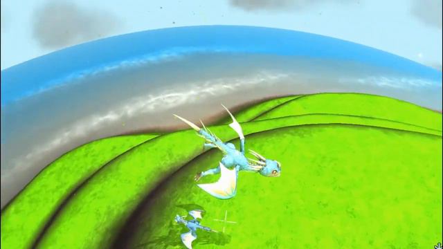 Baby Cartoon Dragon Learning to Fly | Cartoon Junior Life Show | SPORE смотреть онлайн