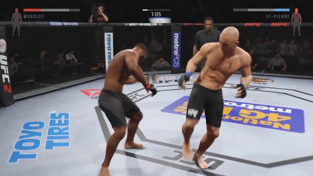 UFC 2 - Тайрон Вудли против Жоржа Сен-Пьера смотреть онлайн