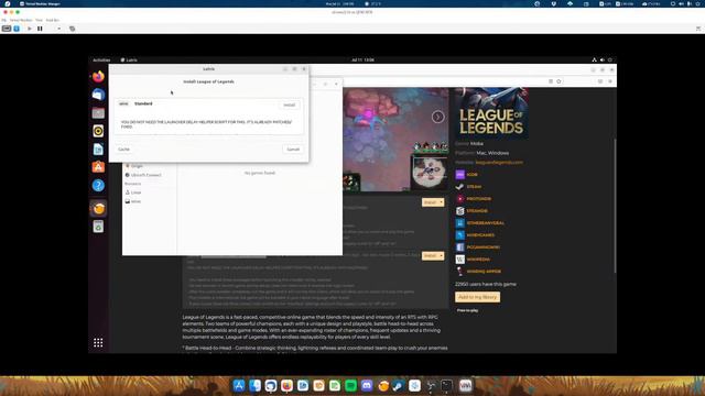 Como Instalar League of Legends en Ubuntu en 5 minutos o menos смотреть онлайн
