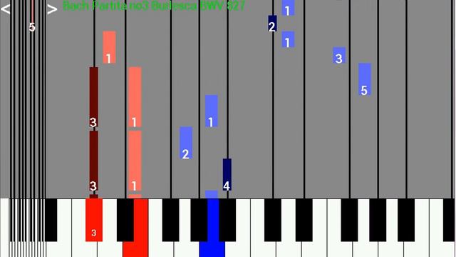 Bach Partita no3 Burlesca BWV 827 - you play right hand смотреть онлайн