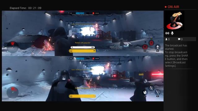 Star Wars Battlefront CO-OP Split SCREEN! - PS4 - LIVE смотреть онлайн