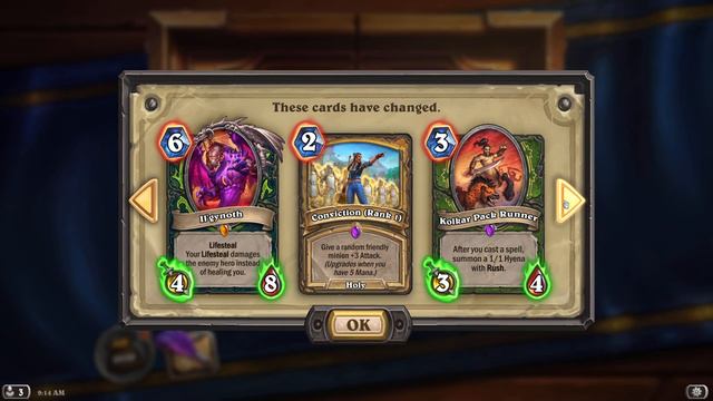 Hearthstone Card Changes 27 August 2020 Patch смотреть онлайн