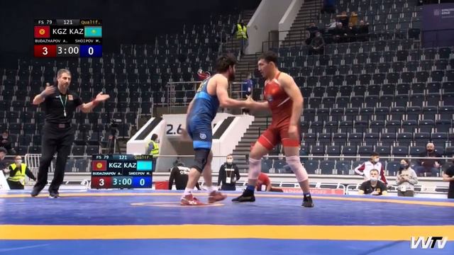 Арсалан Будажапов(Кыргыстан) -Шоипов(каз). Ярыгинский 2022 79 квалификация. смотреть онлайн