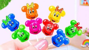 Мини-Кухня! 🌈Готовим Радужное Желе для ЕДИНОРОГА | МИЛЕЙШИЙ ЖЕЛЕЙНЫЙ ТОРТИК с Минни Маус и Дейзи