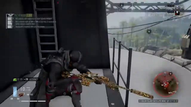 Ghost Recon Breakpoint Pathfinder Rank 11 Challenge 6 Kills With DMR/SNR In 24Sec - Satellite Dish