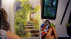 КРЫЛЕЧКО, акварельный мастер-класс, художник Оксана Кудряшова