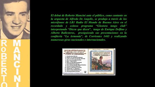 QUE SOLO ESTOY-ROBERTO MANCINI смотреть онлайн