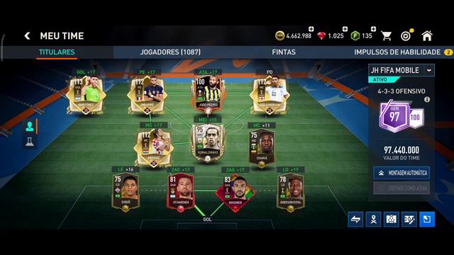 TOP🔥🤩MONTEI O TIME DO ATLÉTICO MINEIRO NO FIFA 23 MOBILE!